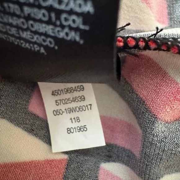 WHBM Black Red Split-Sleeve Shift‎ Geometric Print Dress Size M - Image 6