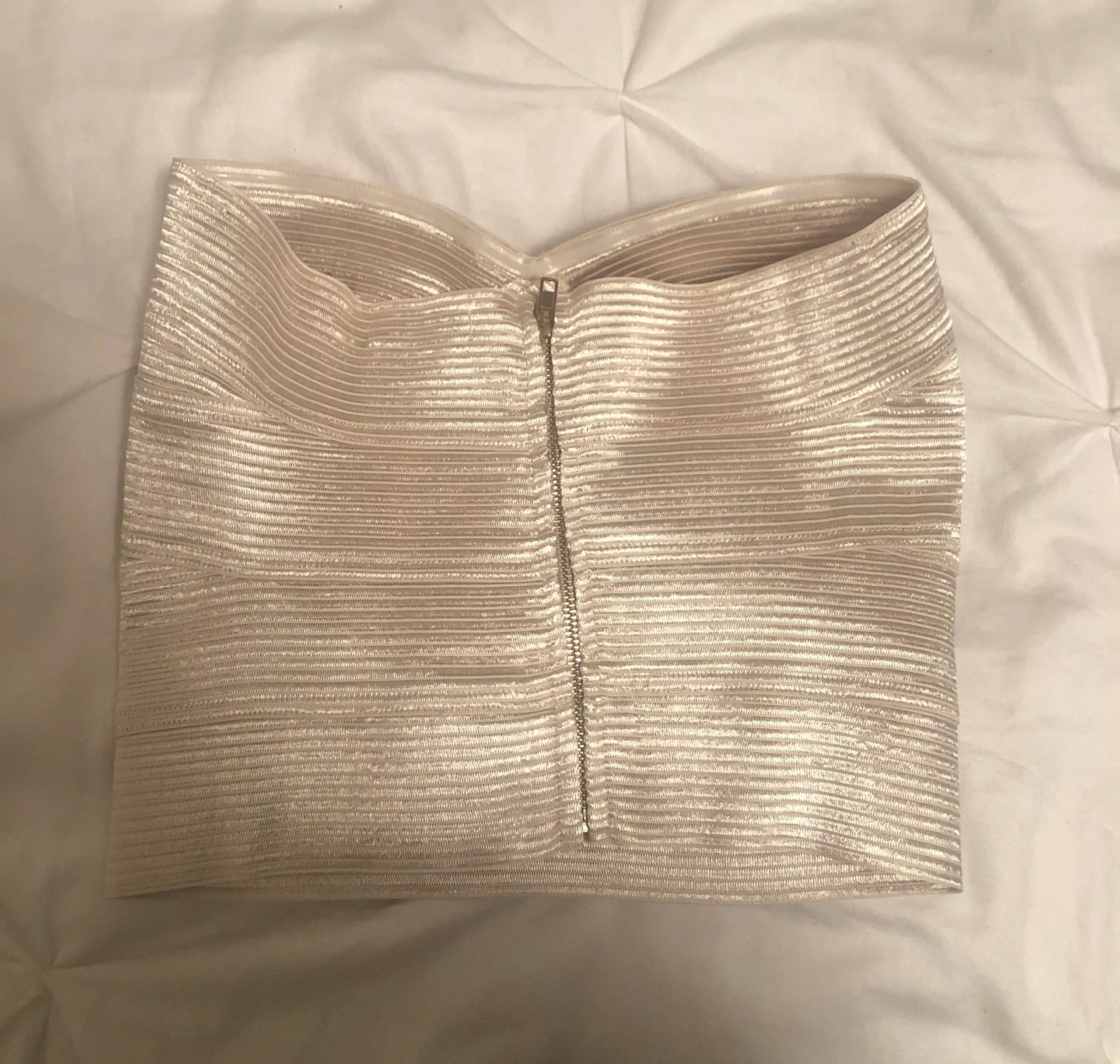Hesperus Gold Zip Up Tube Top Size L - Image 3