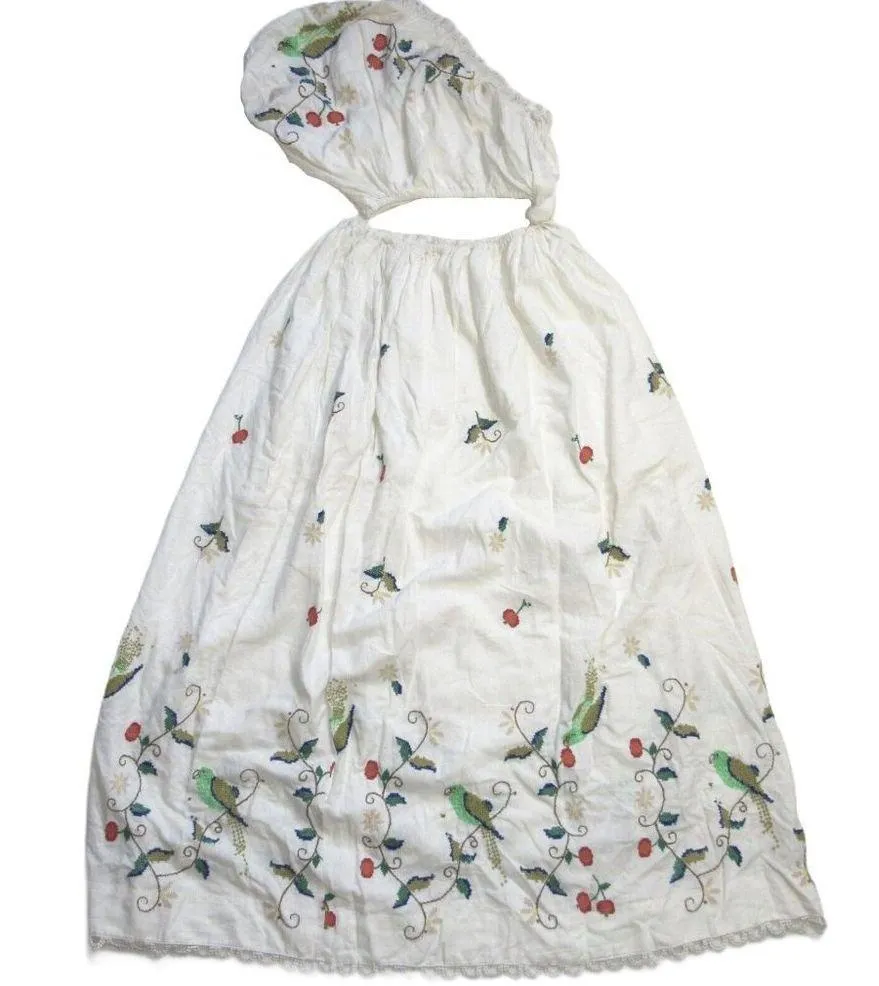 NWT FARM Rio Pitanga Maxi in Off-white Embroidered One Shoulder Cut-out Dress M - Image 4