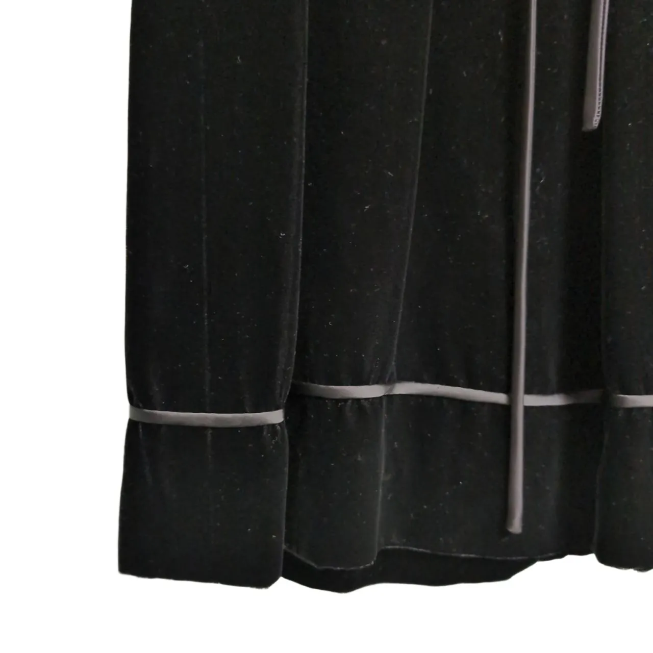 Gay Gibson Black Velvet Mock Neck Corset Lacing Sleeveless Dress Witchy S (est.) - Image 3