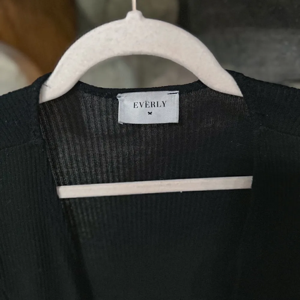 Everly black ruffle cardigan - Image 8