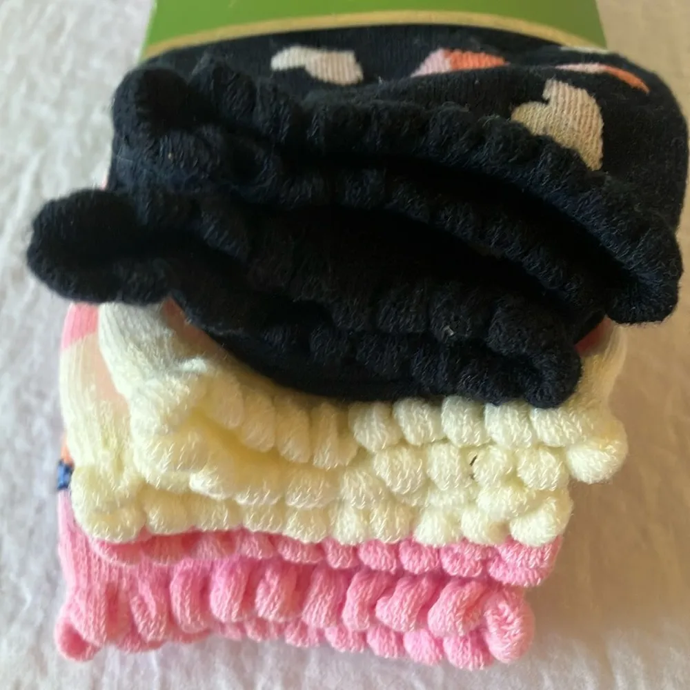 Kate Spade : Black & Pink Heart Patterned Socks - Image 14
