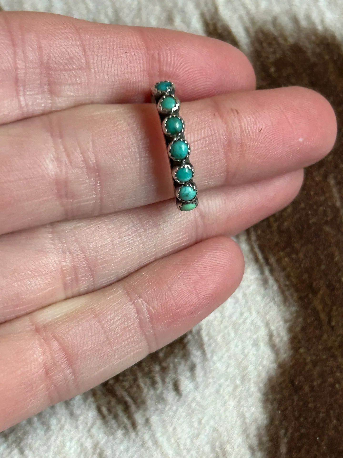 Turquoise Stones Ring Blue - Image 3