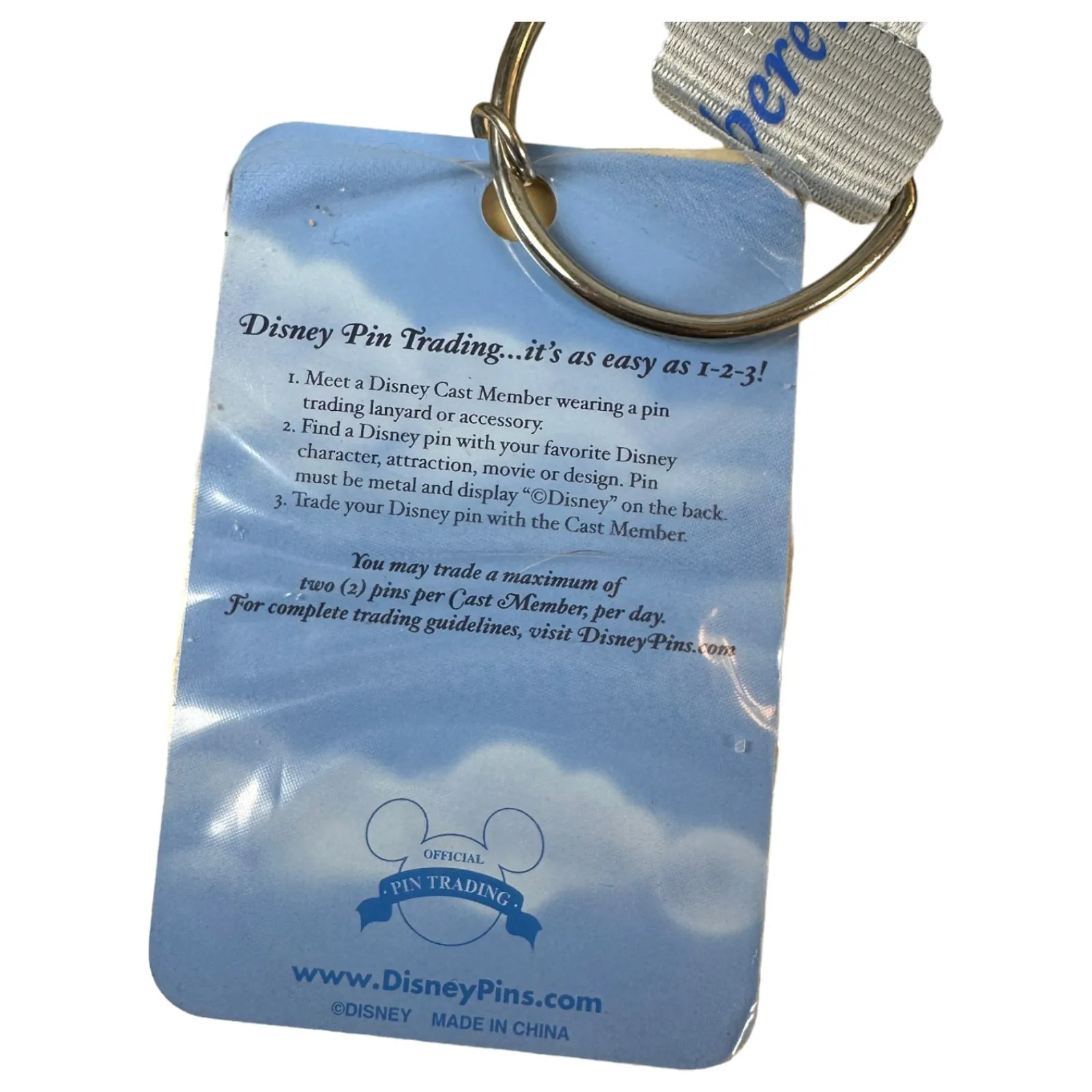 Walt Disney World Year of a Million Dreams Lanyard and Pins NEW without Tags - Image 2