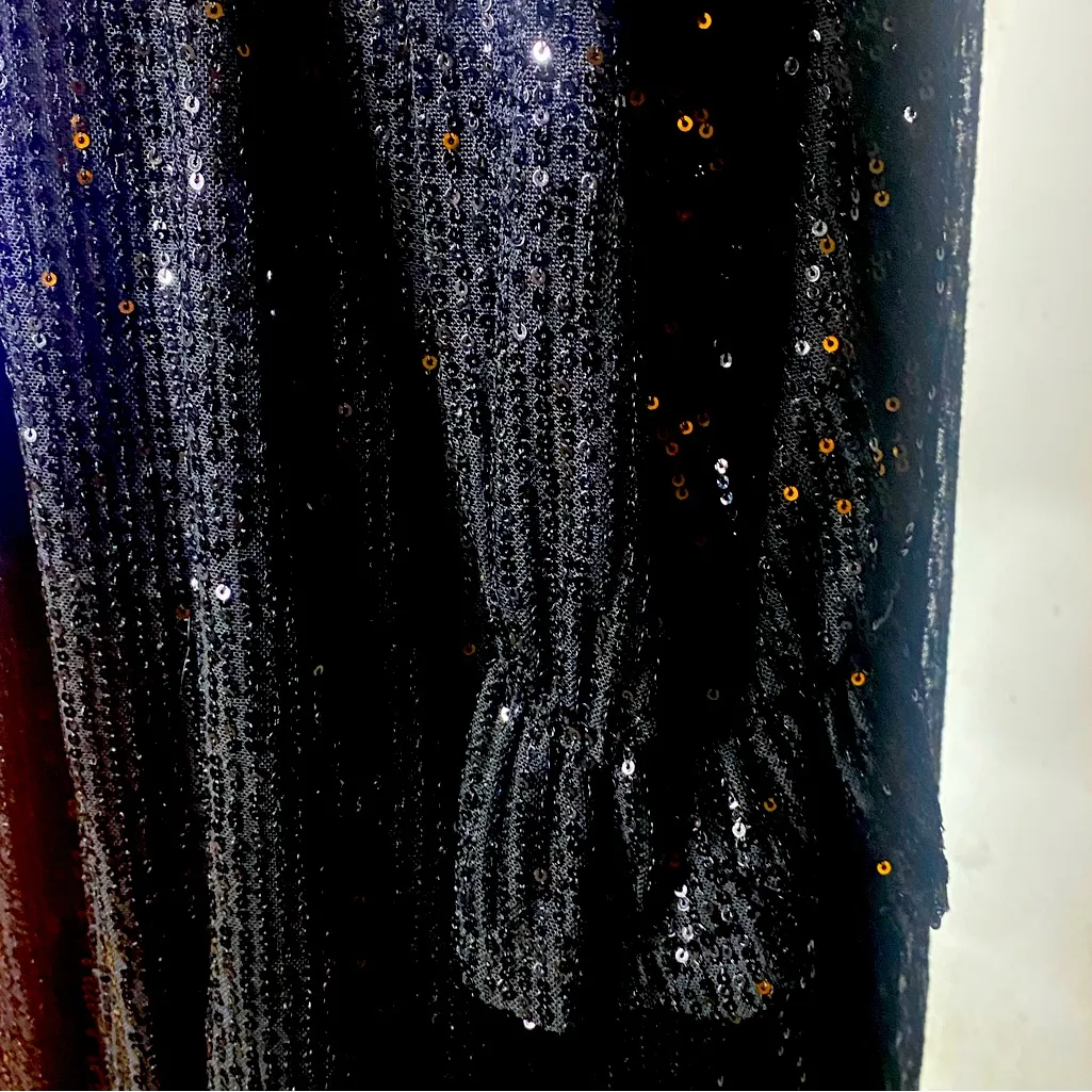 Maia Black Sparkly Sequins
Long Sleeve size 16 - Image 6