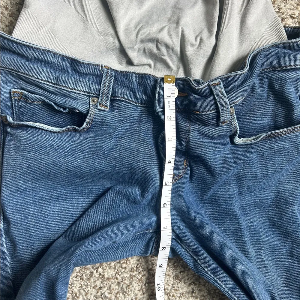 BLANQI Blue Boot Cut Maternity Jeans Classic Style Stretch Comfy Casual Denim 10 Size undefined - Image 6