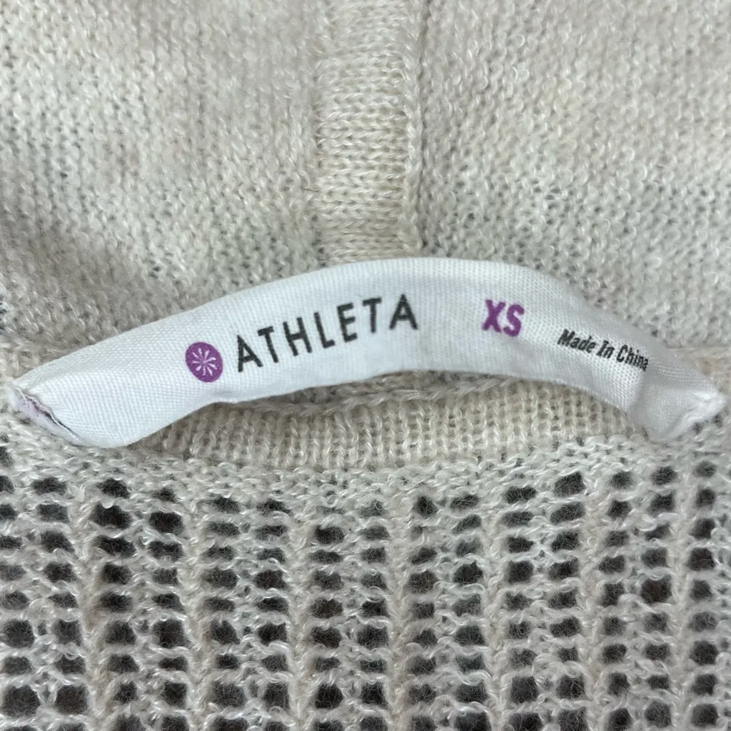 Athleta Women’s Cabrillo Cashmere Linen Open Front Knit Cardigan Sweater Size XS - Image 2