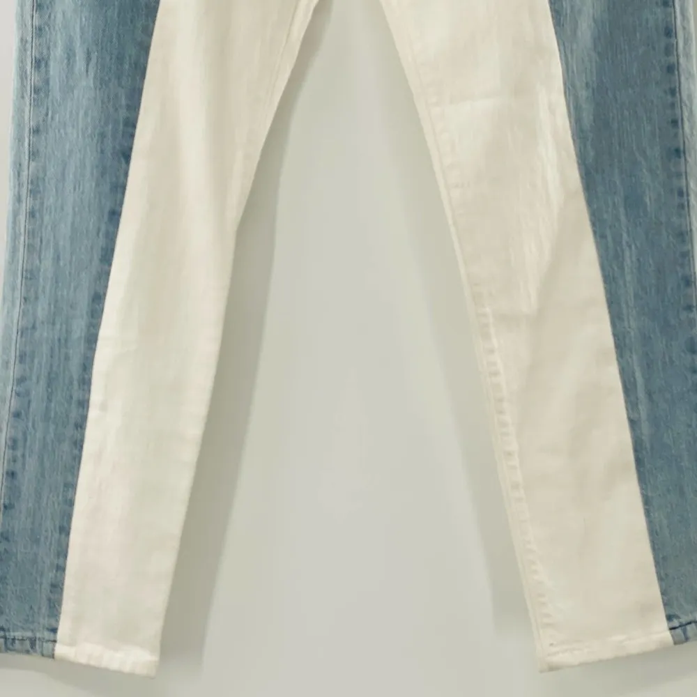 LEVI'S 501 Spliced Crop Tapered Jeans In Sliced And Diced Size 27 NWT - Image 7