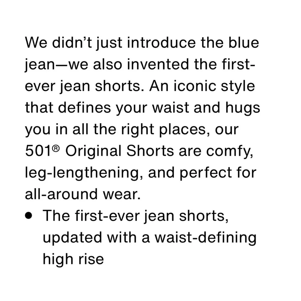 Levi Strauss & Co | 501‎ Denim Button Fly Jeans Shorts - Size 26W - Image 3