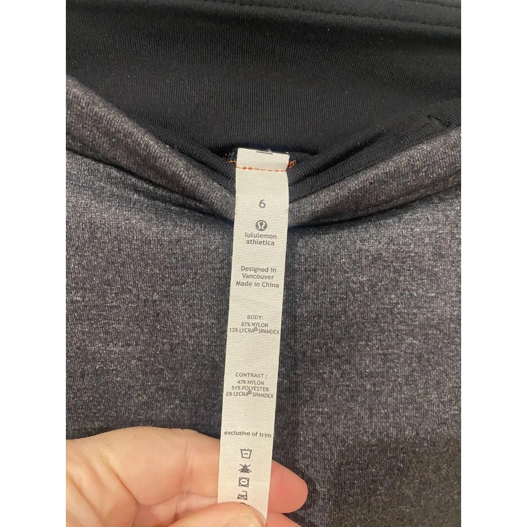 Lululemon Yin to You Skirted Leggings Womens 6 Multicolor Stripe Ankle Yoga - Image 3