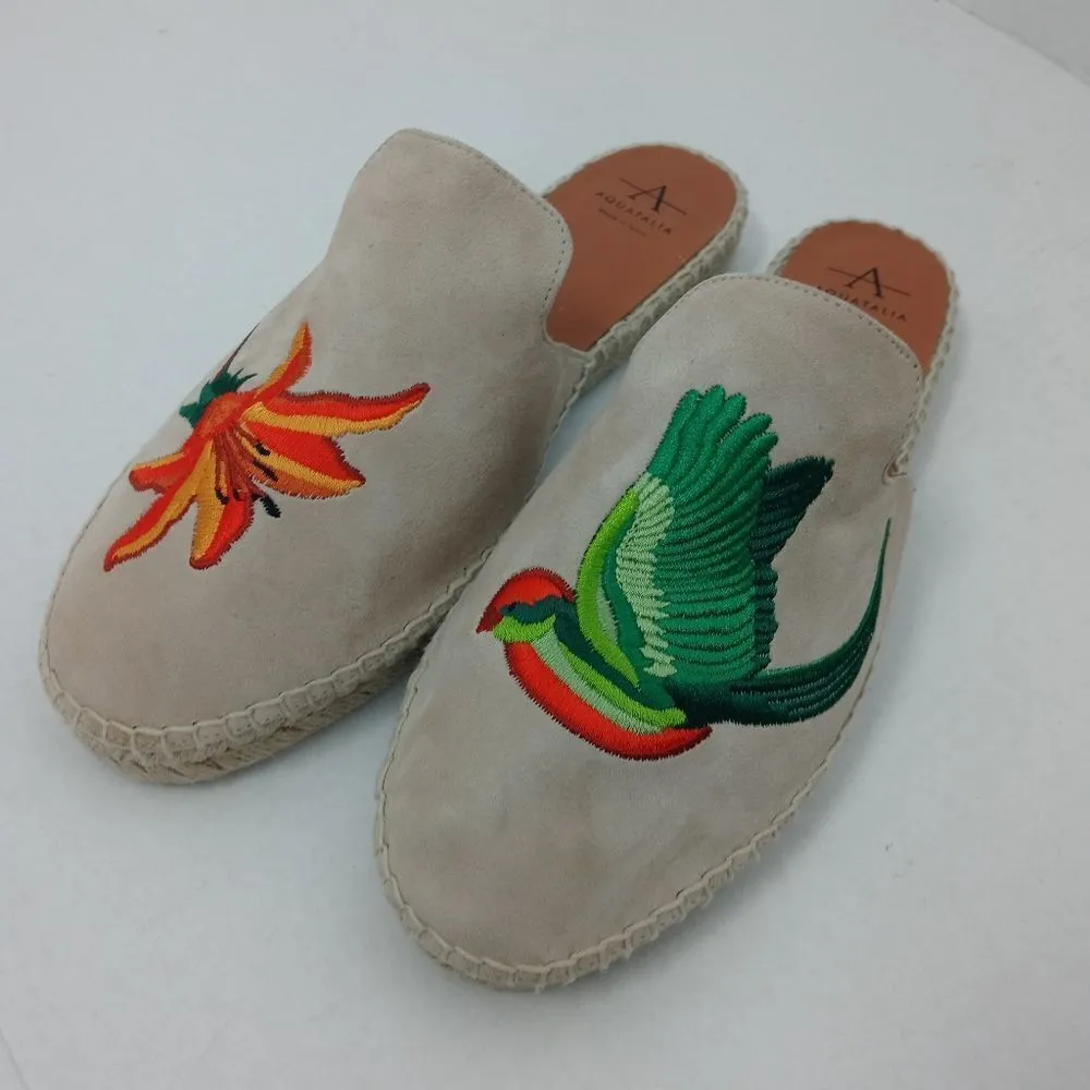 Aquatalia Blair Espadrille Embroidered Flat - Image 11