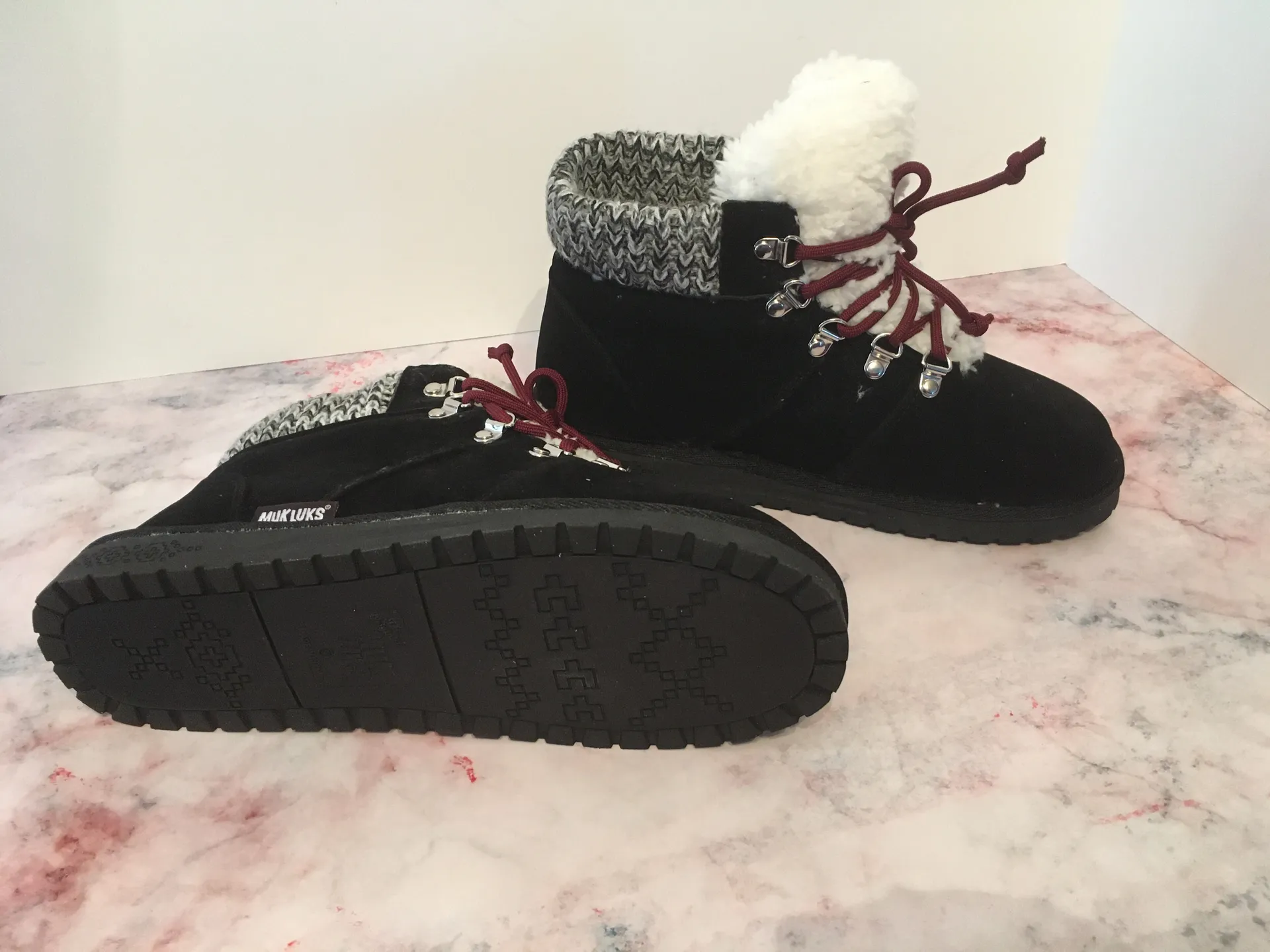 Black Winter Boots, Size 9 - Image 5