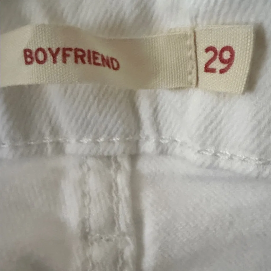 Elegant White Cropped Jeans for Women Size 29 - Image 7