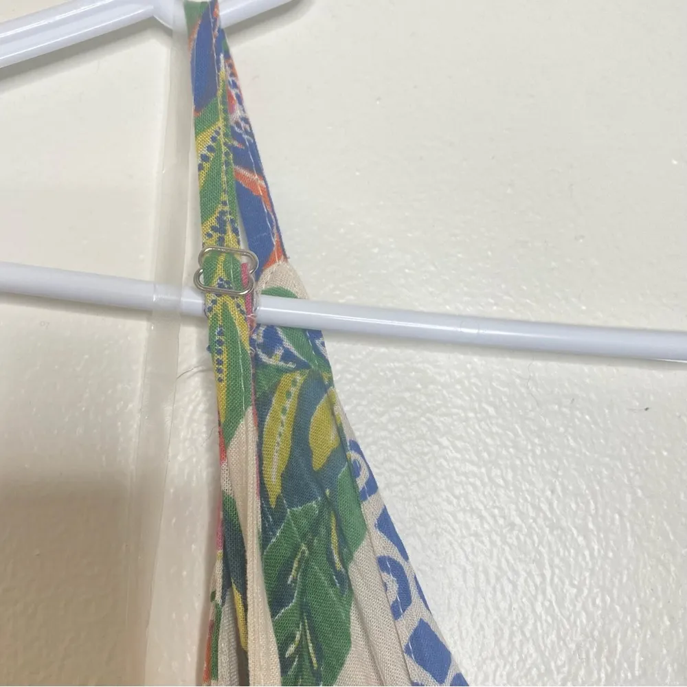 ANGIE Floral Maxi Adjustable Straps Dress with chest cutout NWT Pink - Image 8