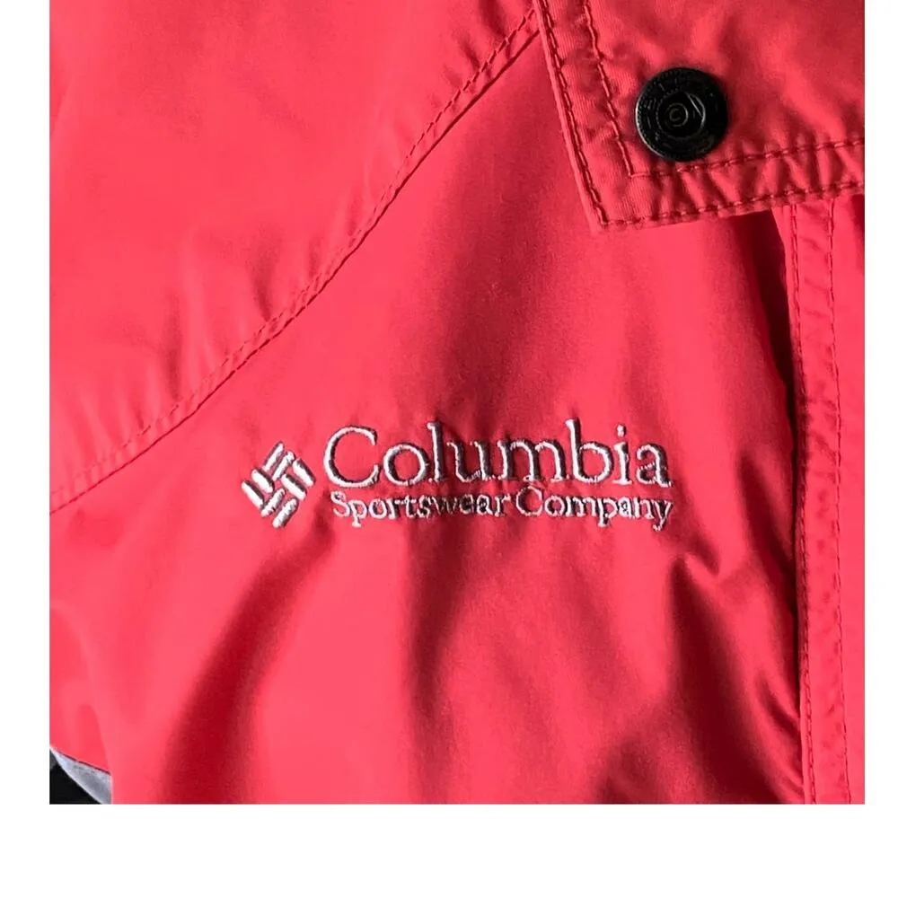 COLUMBIA Interchangeable Coral & Gray Adjustable Coat Jacket ~ Women's MEDIUM - Image 3