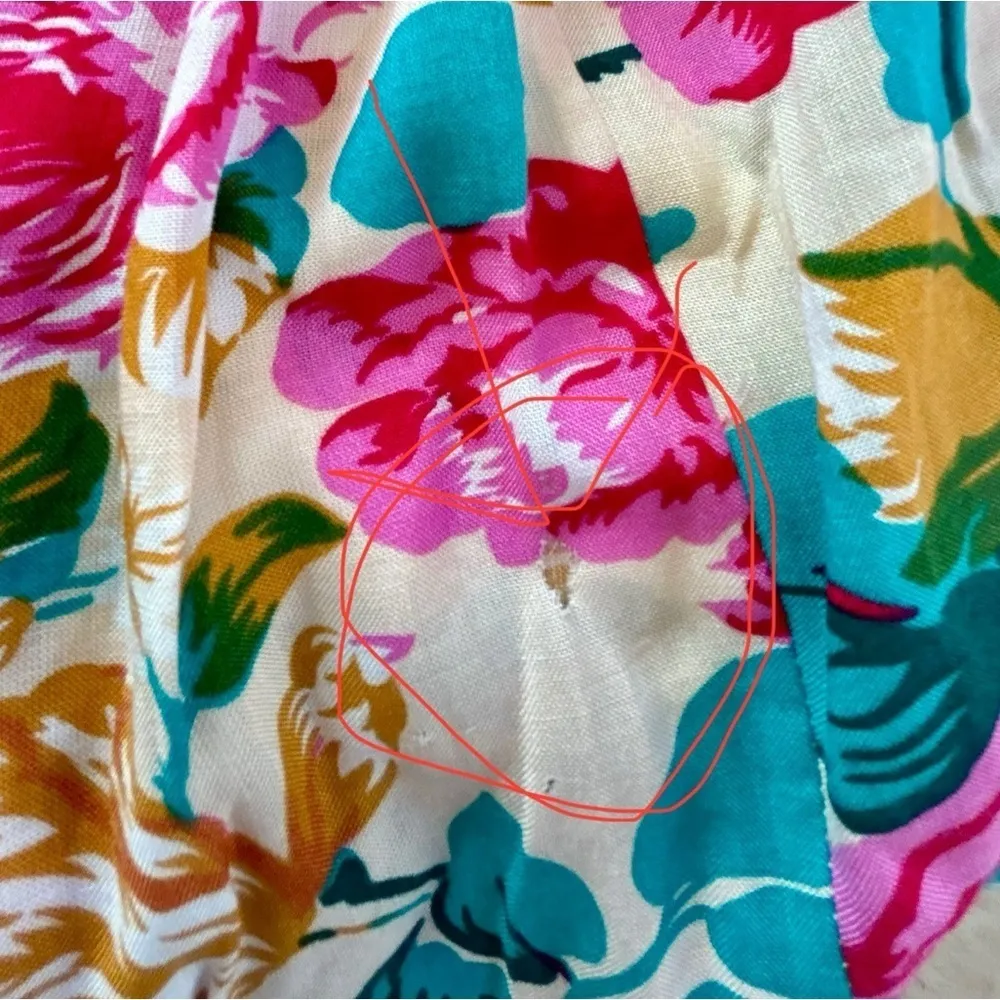 Vintage 1970’s deadstock Grannycore floral, midi cottagecore skirt. USA 14 NWT Pink - Image 10