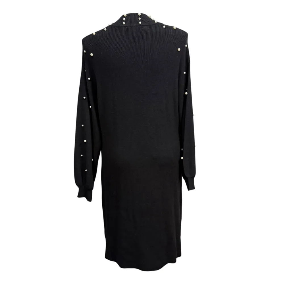 Cato Black Pearl Embellished Sweater Dress NWT Plus Size 18/20W - Image 6