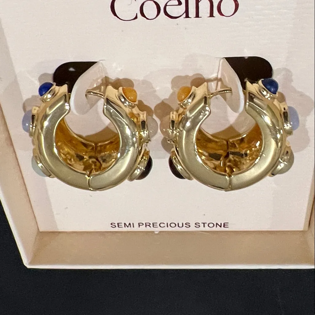 Camila Coelho | Chunky Hoop Gold Earrings - Image 5