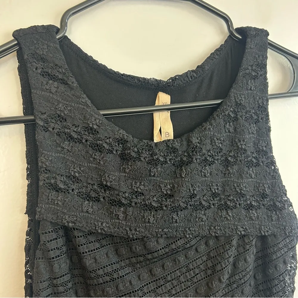 Bailey 44 Black Lace Sleeveless Tiered Bodycon Dress Size XS - Image 6