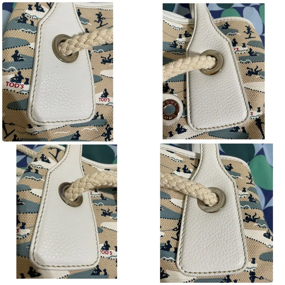 Tods Canvas Tote Bag - Image 8