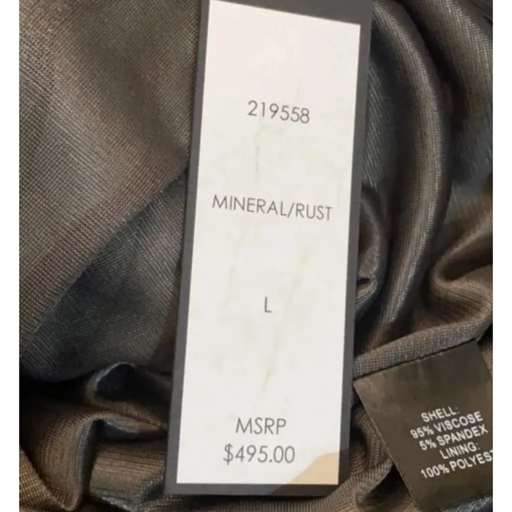 NWT HILTON HOLLIS GRAY FLORAL‎ MIDI
DRESS SIZE L $495 Size L - Image 7