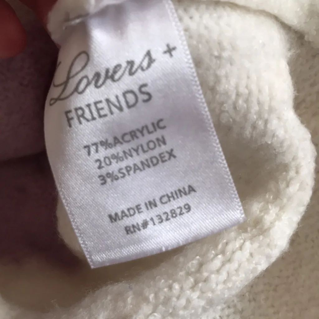 Lovers + Friends Tina Colorblock Crewneck Cozy Sweater Revolve XS - Image 7