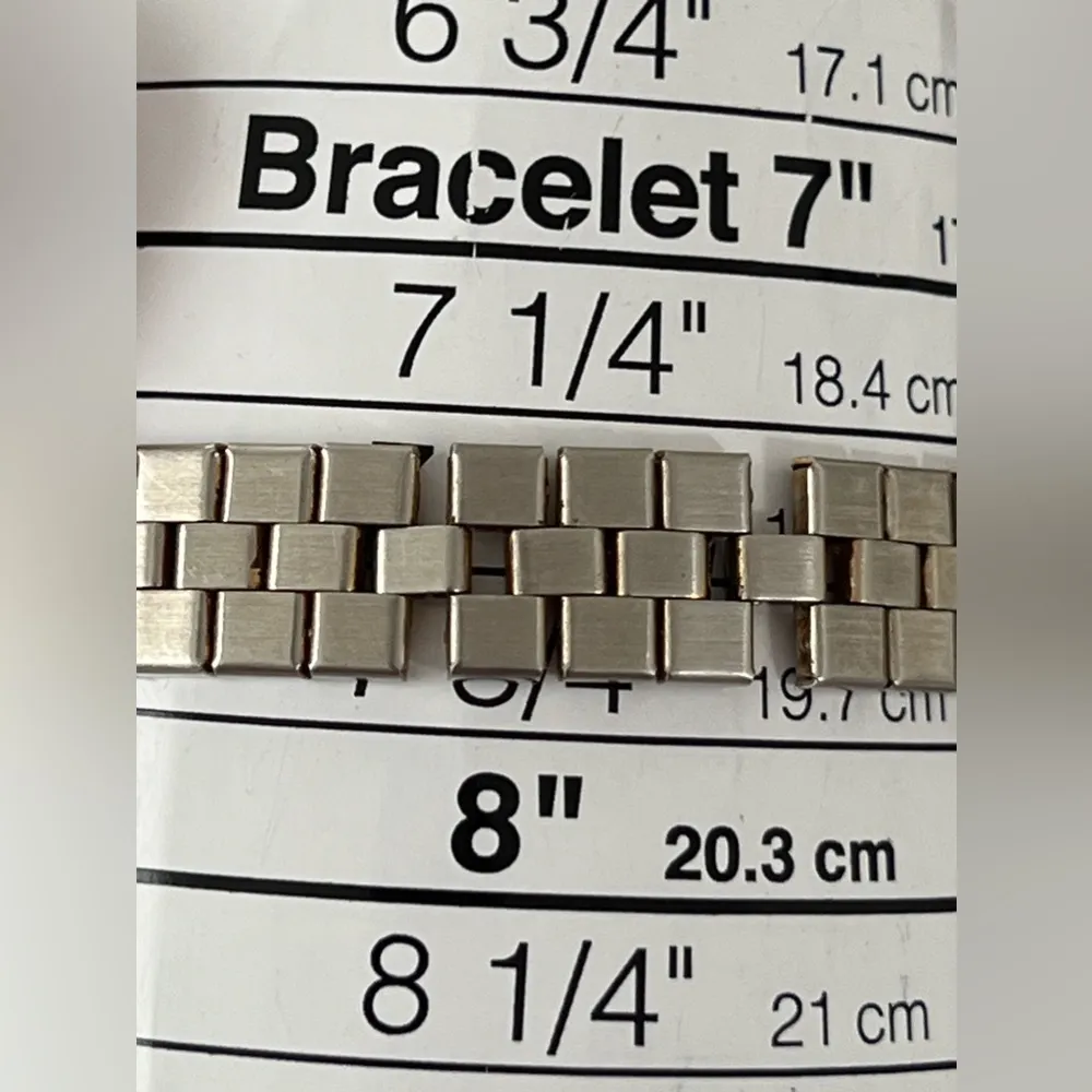 Timex Vintage Mechanical Winding Ladies Watch Gold Case Stainless Dial Bracelet - Image 10