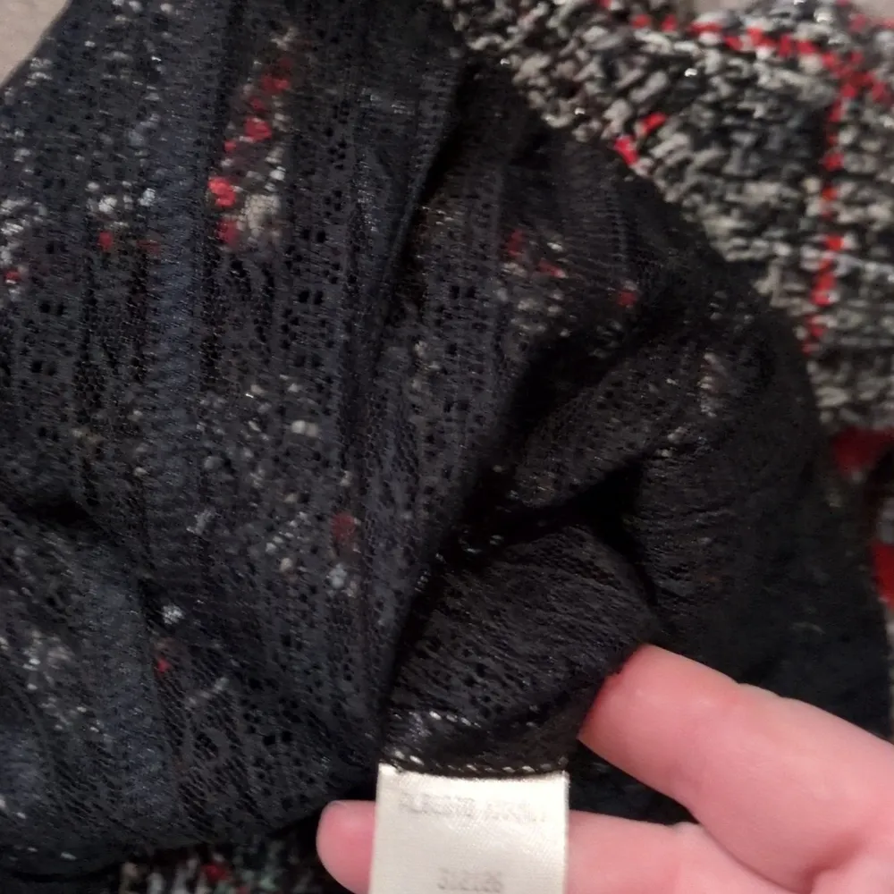 Alberto Makalo Red Plaid Vintage Tweed Blazer Size 4 - Image 4