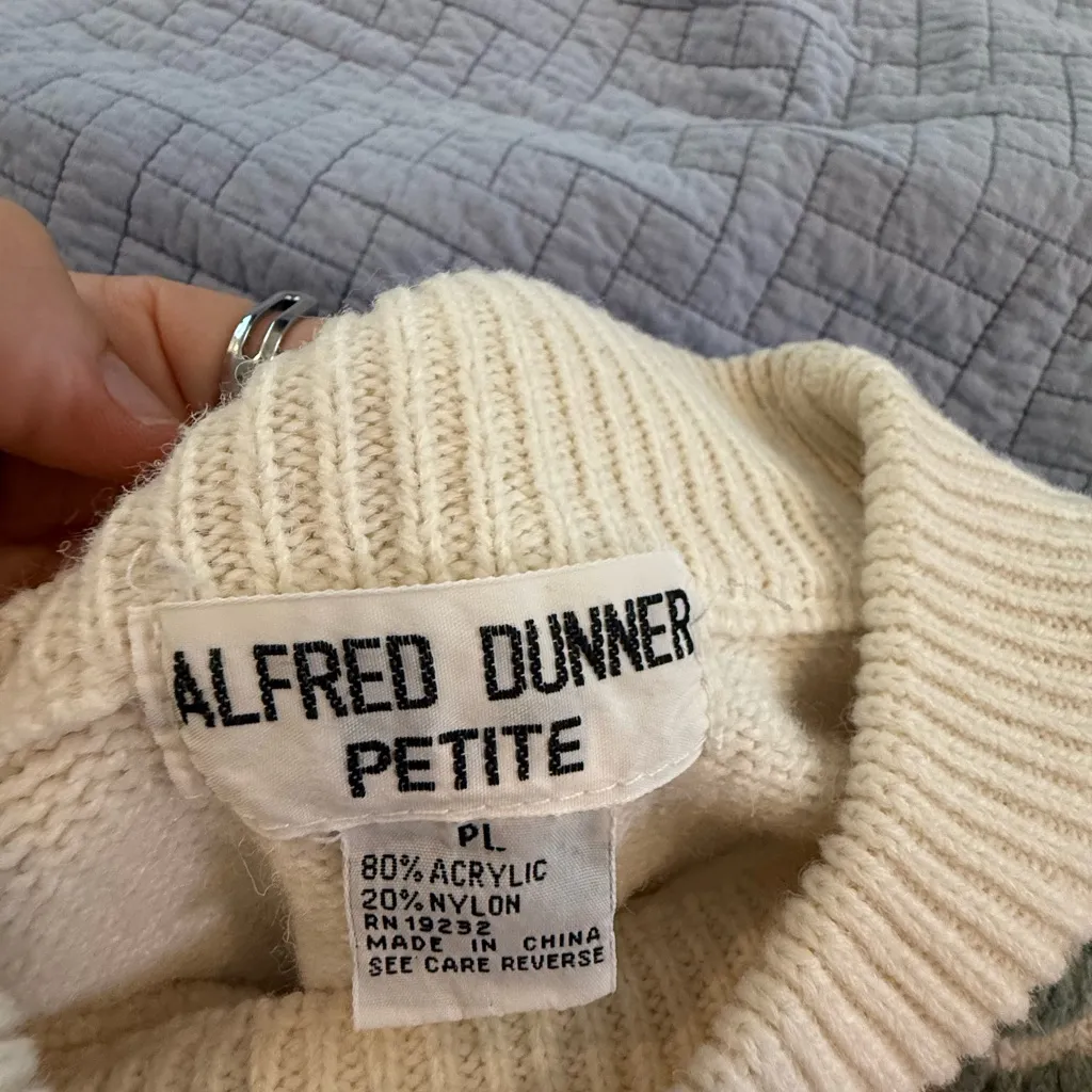 Vintage rose sweater cottagecore grandmacore Tan Size undefined - Image 2