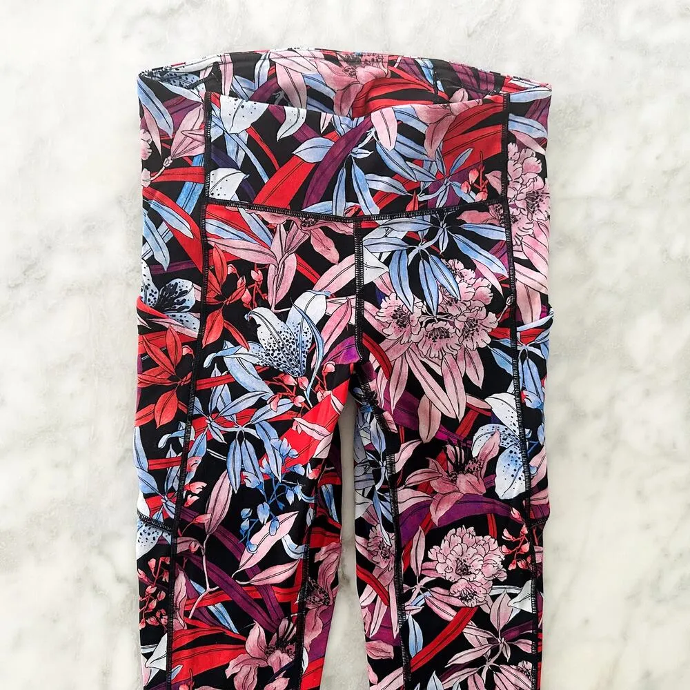Lululemon Speed Up Crop *21" 4 Lush Lillies Multi #W6AL4S Luxtreme Run Gym - Image 2