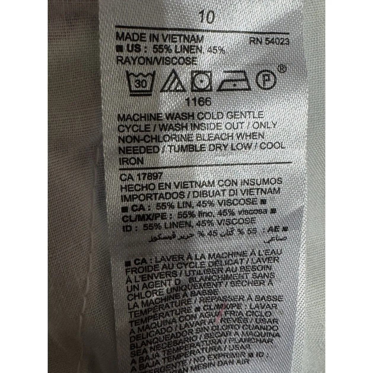 NWT Old  Navy LINEN Shorts Sz 10‎ Blue Pink Green Red Yellow Striped Linen Blend - Image 3