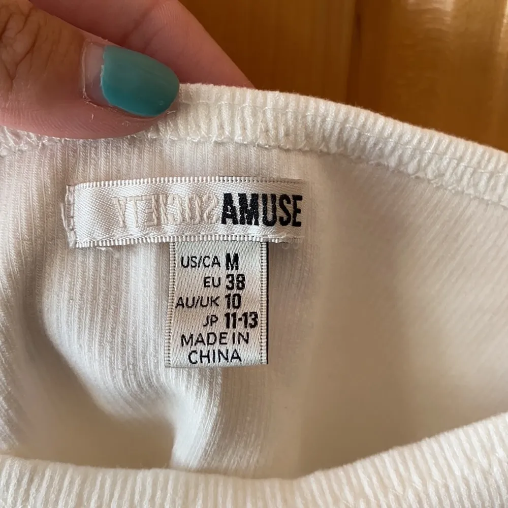 Amuse Society White Cropped Tank - Image 5