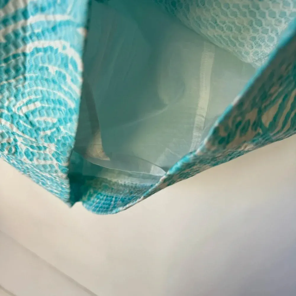 Lilly Pulitzer Mcfarlane Embroidered Stretch Shift Seaside
Aqua Dress Size 2 - Image 10