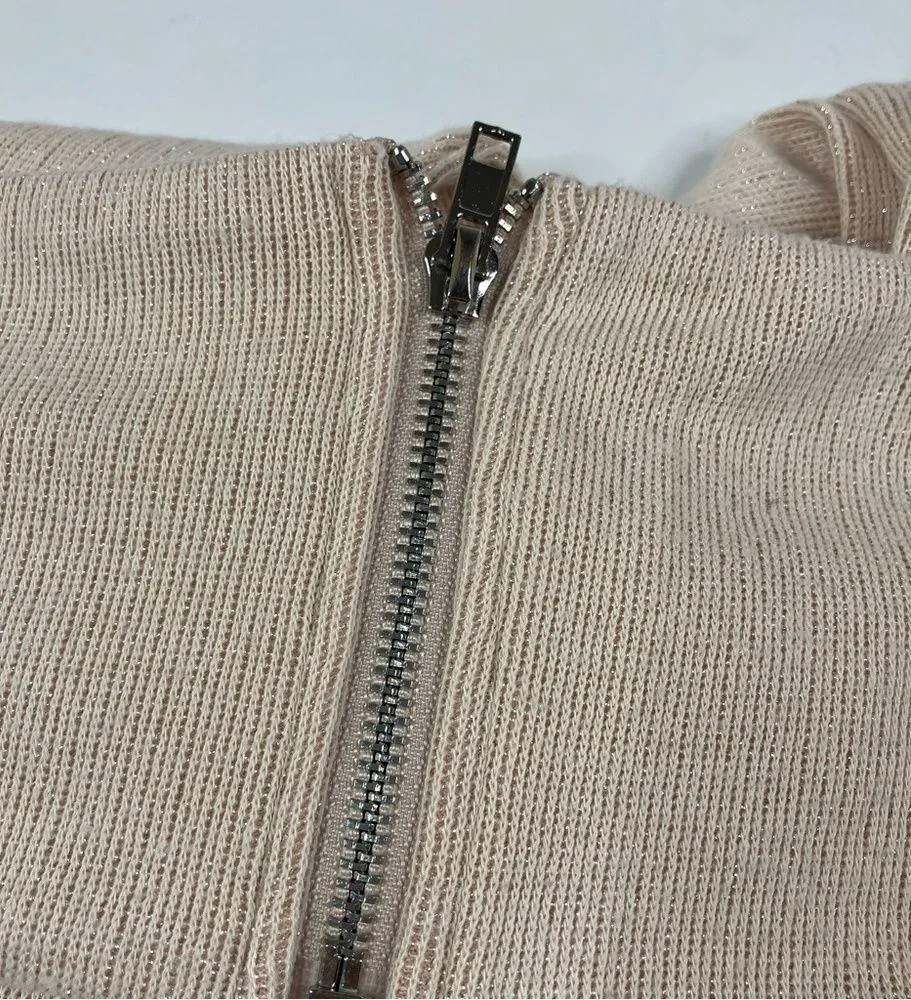 Princess Polly | Beige Champagne Shimmer Crop Top 2 - Image 2