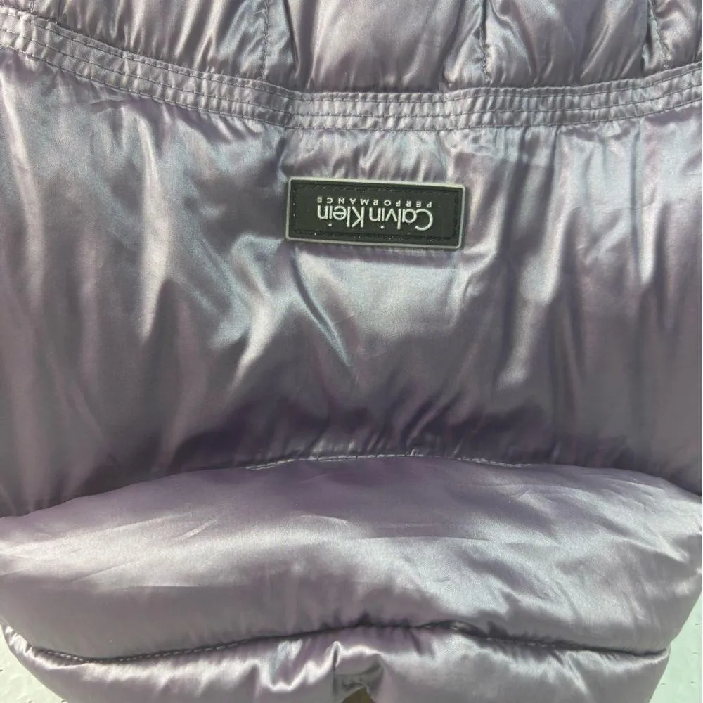 Calvin Klein S Performance Down Feathers Lavender Puffer Jacket Vest - Image 5