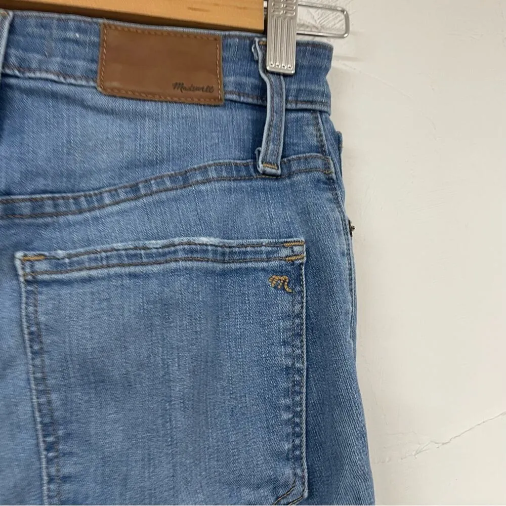 Madewell Curvy High Rise Skinny Jeans Womens 26 Blue Distressed Zip Fly Denim - Image 8