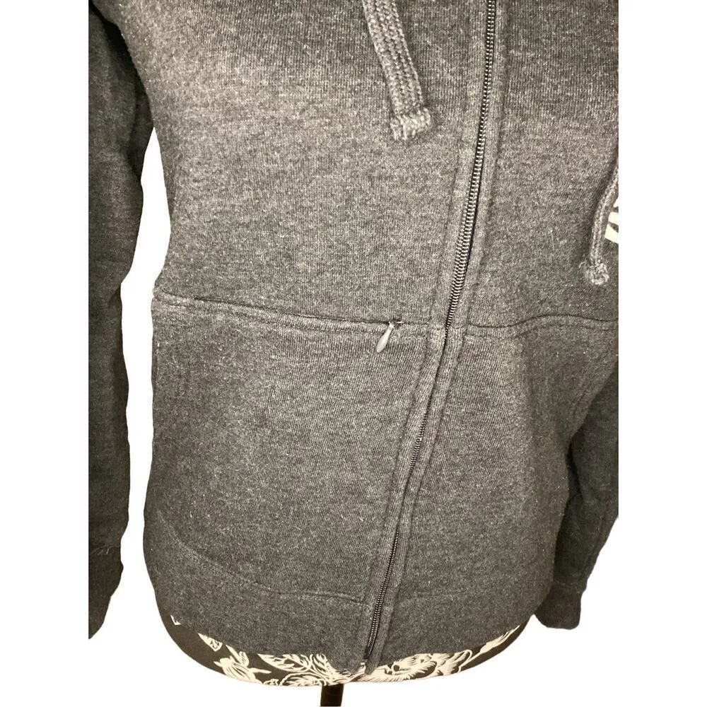 WITC Indianhead Technical College Graphic Full Zip Hooded Sweatshirt Gray - Image 7