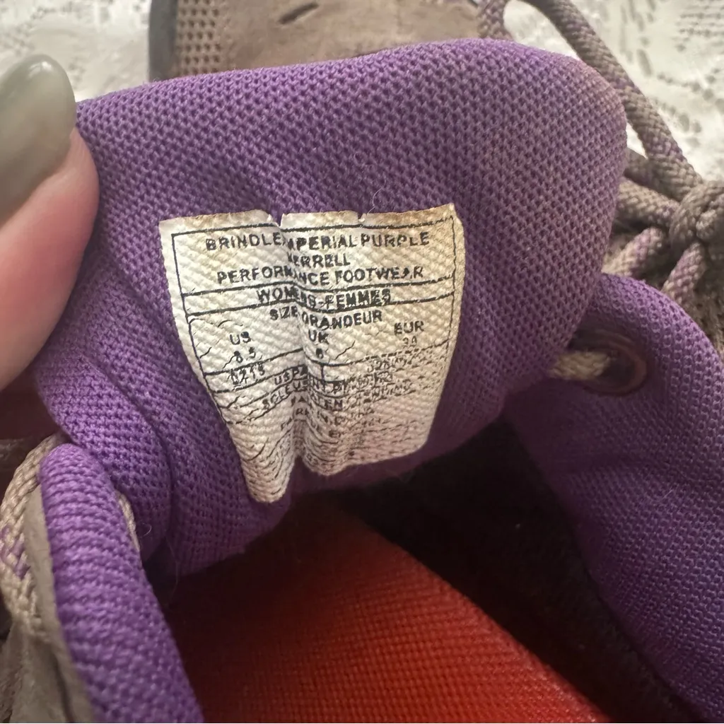 Merrell Hiking Boots Women’s US 8.5 Select Dry Brindel Imperial Purple Gorpcore - Image 7