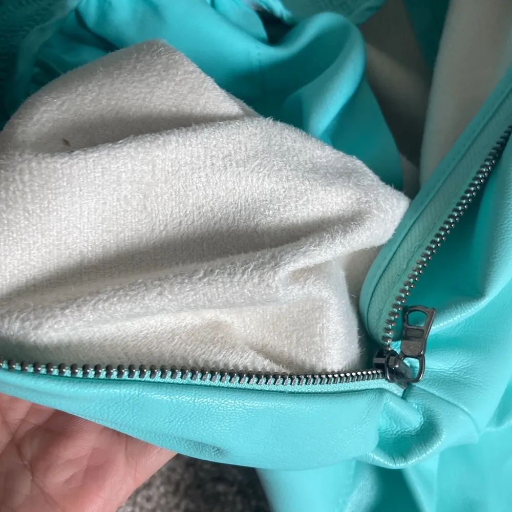 faux leather jumpsuit. Petite Xs - Image 11