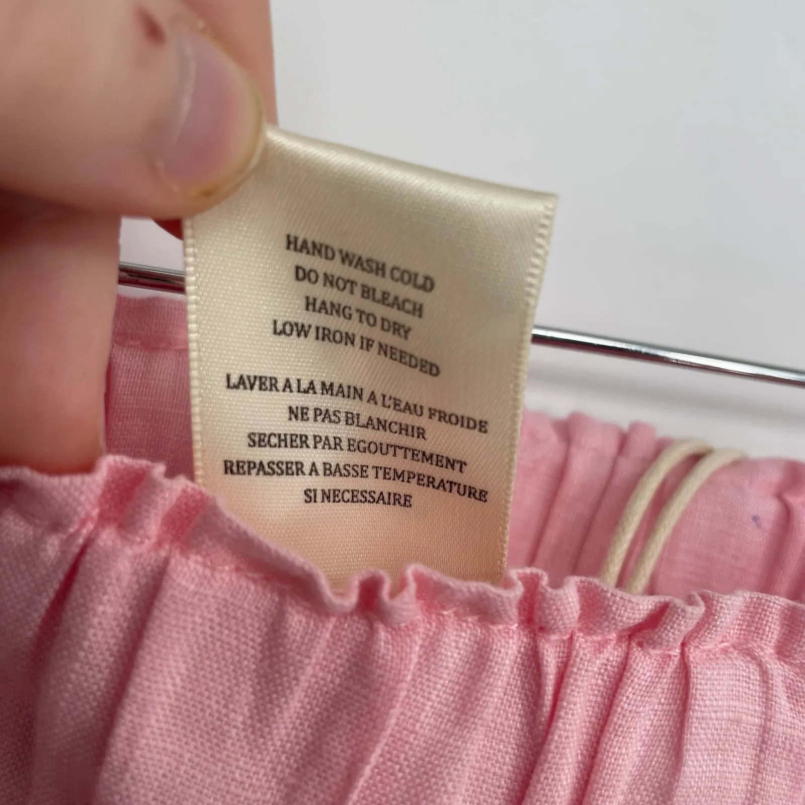 BLANKNYC Womens Flying Solo Pink Linen Blend Elastic Waist Shorts - Image 7