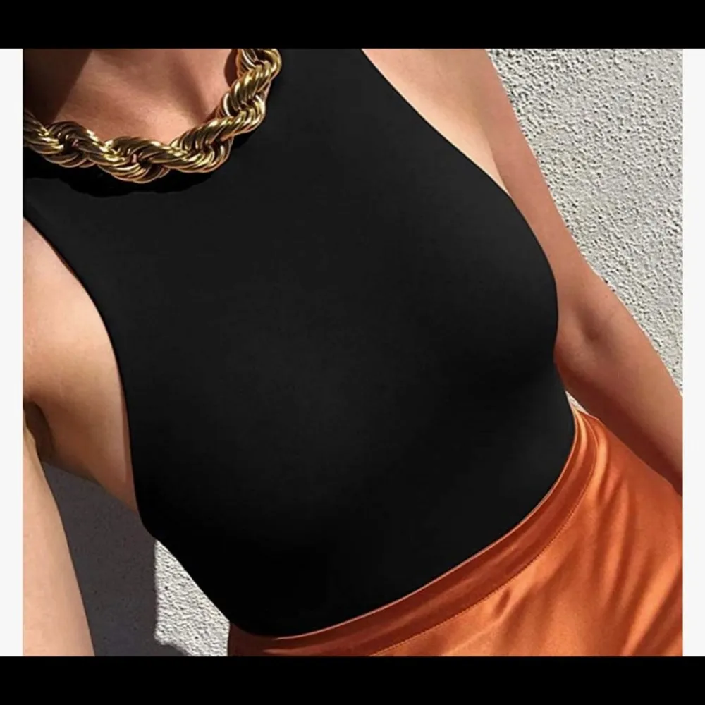 Sleeveless high neck racer back bodysuit Size M - Image 2