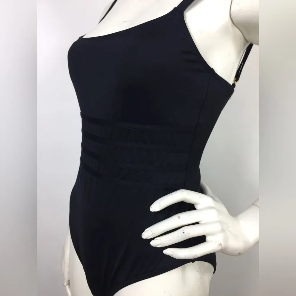 La Blanca Strappy One Piece Swimsuit 6 Black - Image 8