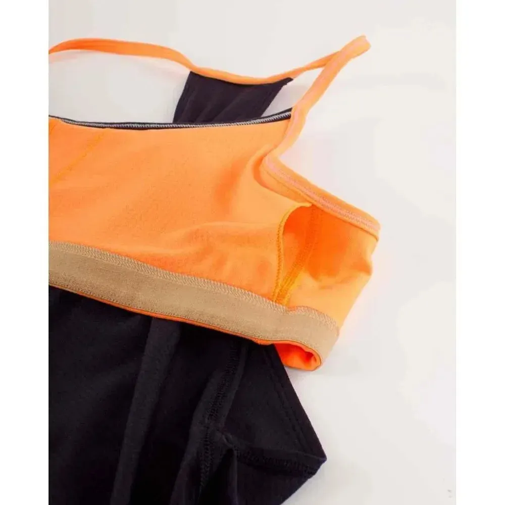 Lululemon Women's 4‎ No Limits Tank Top - Black Swan / Creamsicle Pop - Image 8