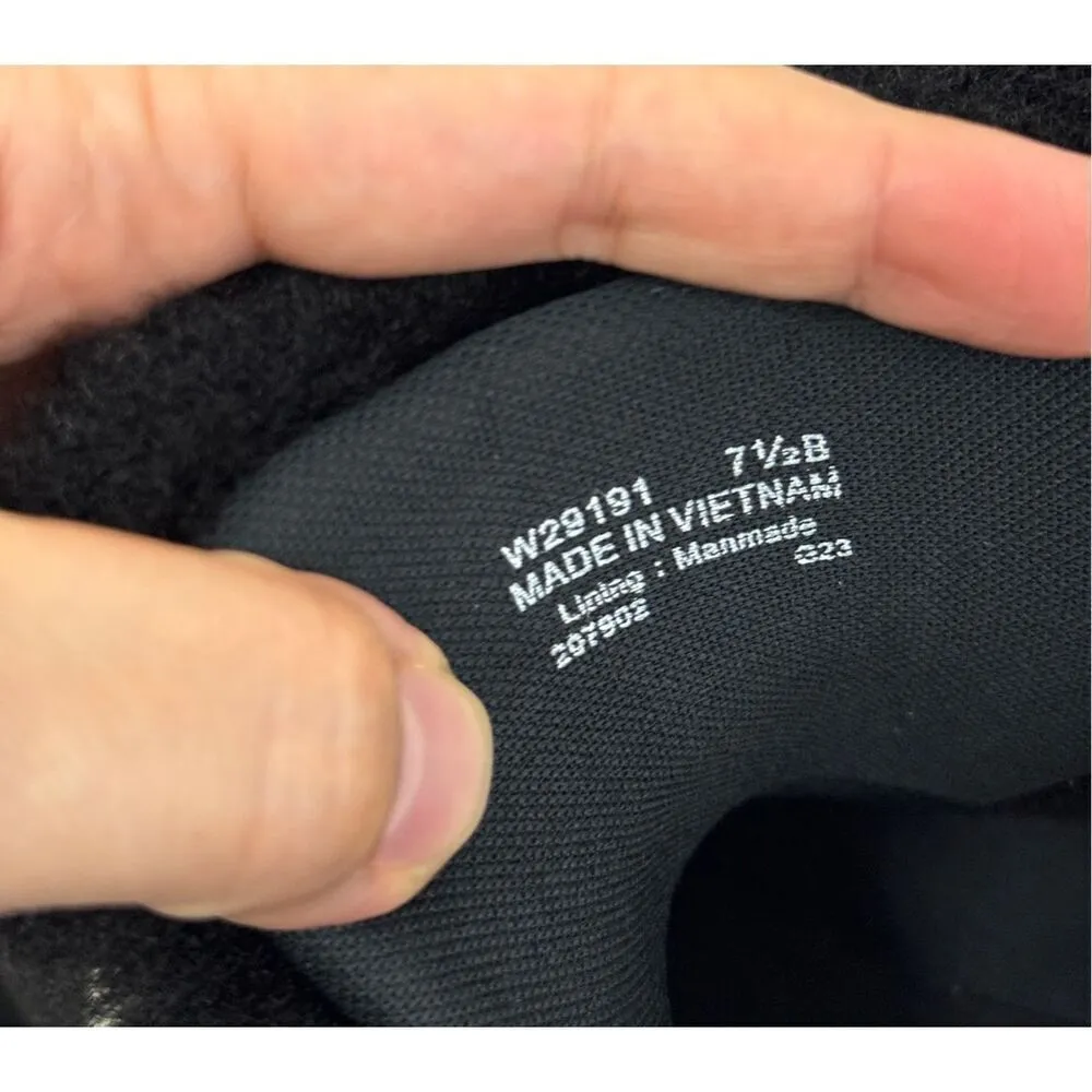 Cole Haan Winter Fur Boots Size 7.5B Womens Waterproof Black Lugged Sole - Image 8