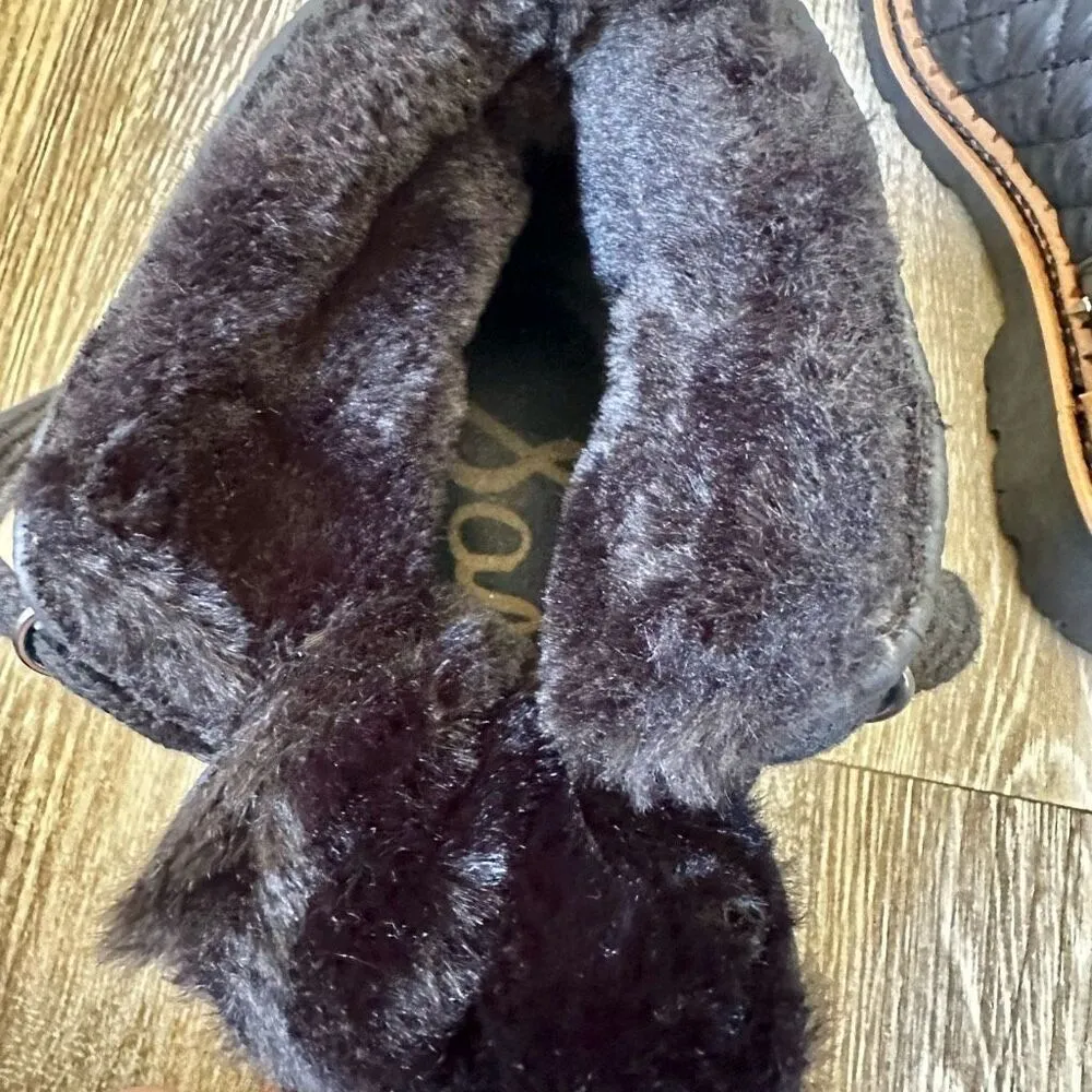 Sam Edelman Bren quilted studded black nylon boots - Image 8