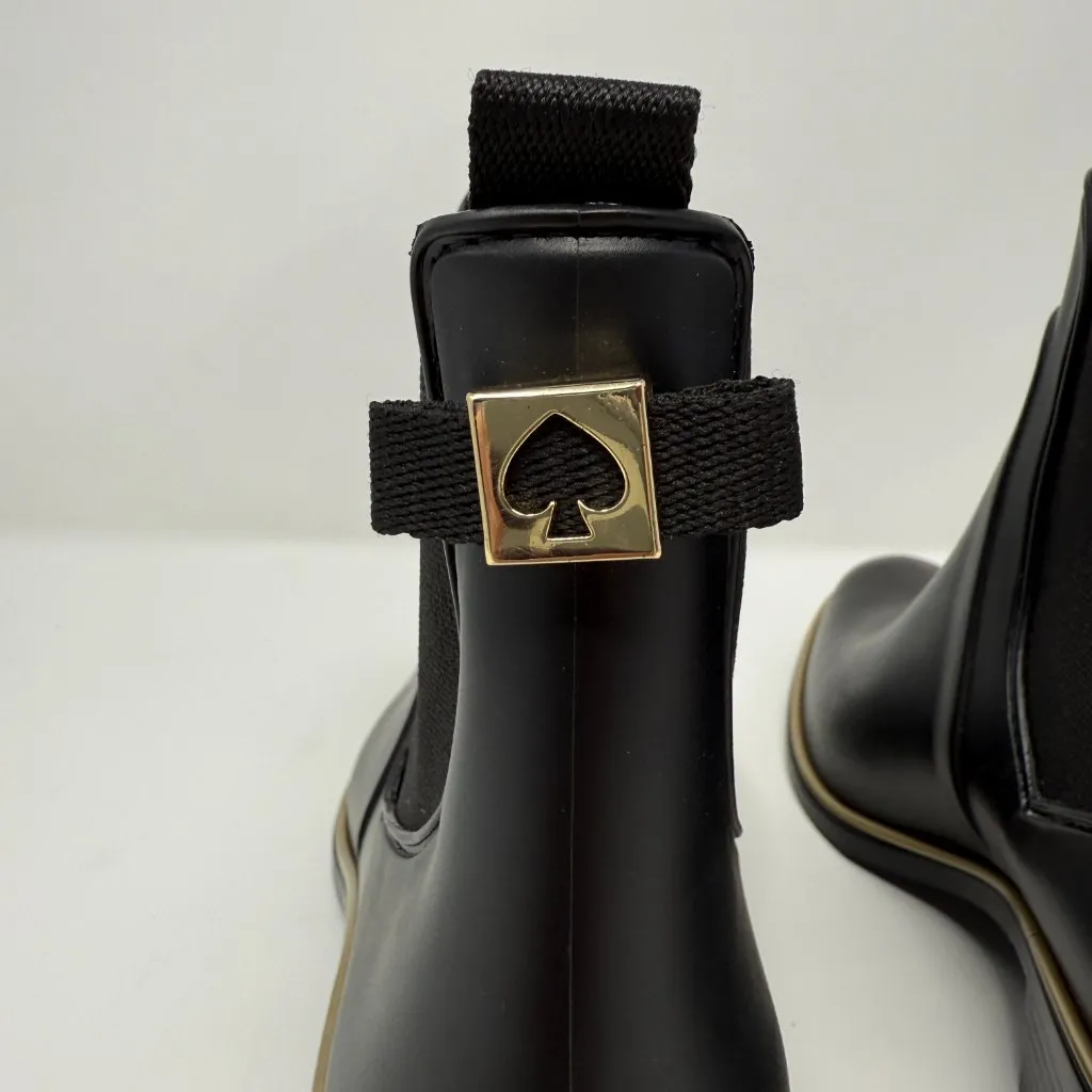 Kate Spade New York Sedgewick Chelsea Rain Booties Womens 6/7 Black Outdoor NWOB - Image 8