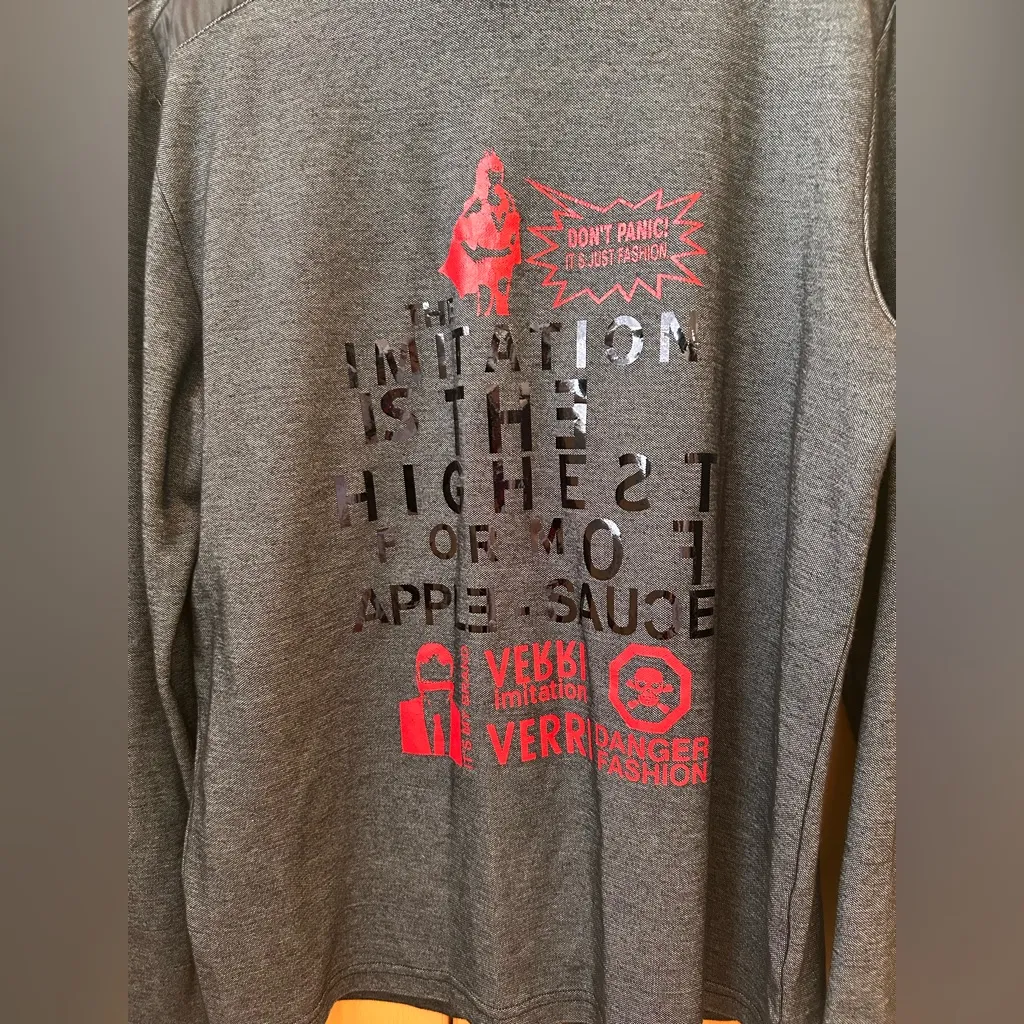 Gray Graphic Women's sweater Size L - Image 3