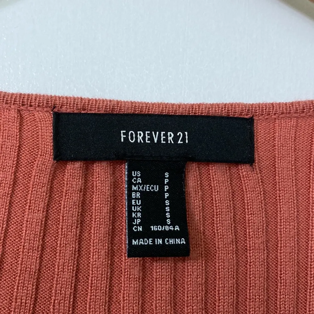 Coral Forever 21 cardigan top - Image 2