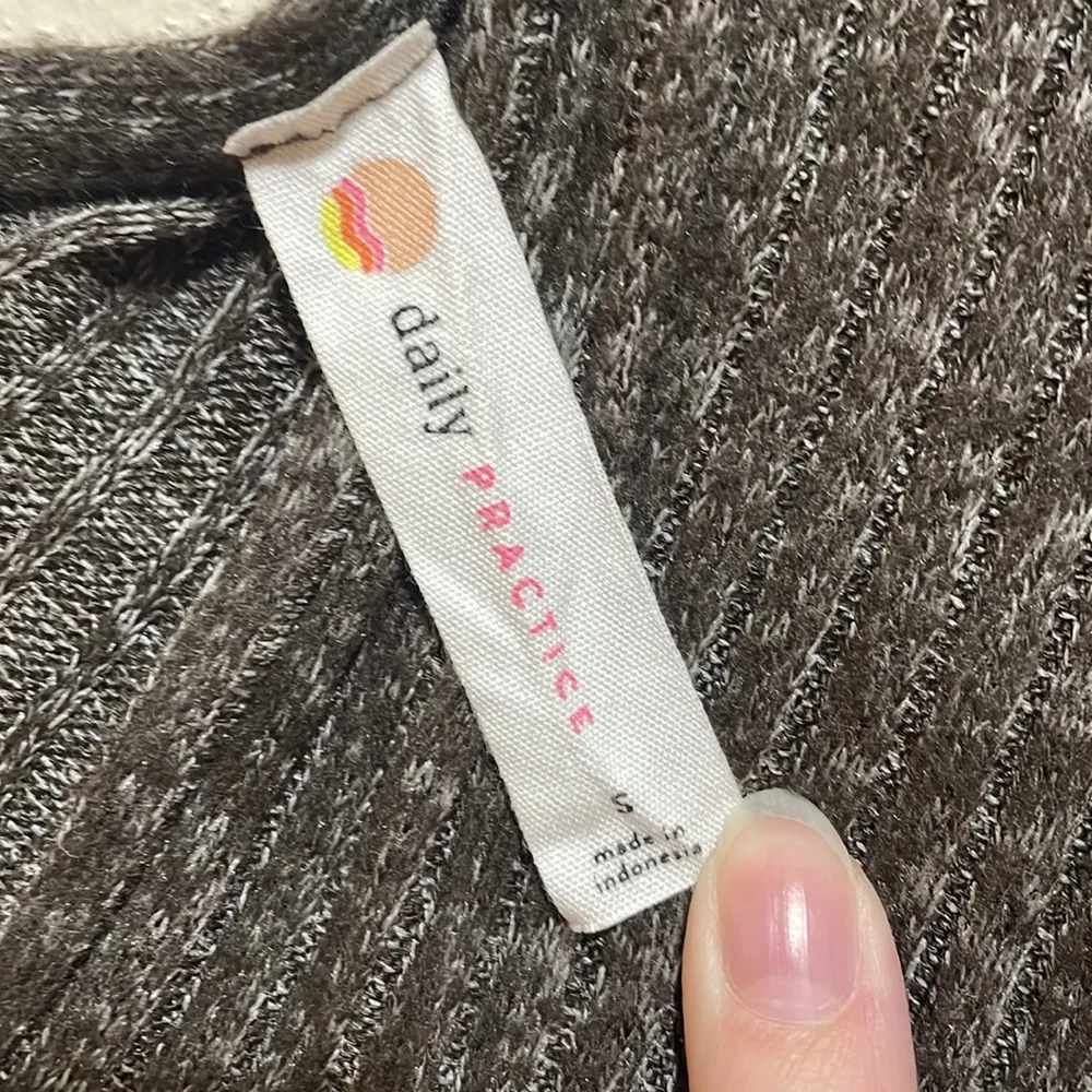 Anthropologie Daily Practice Barre Ribbed Midi Dress Long Sleeve Size Small - Image 3