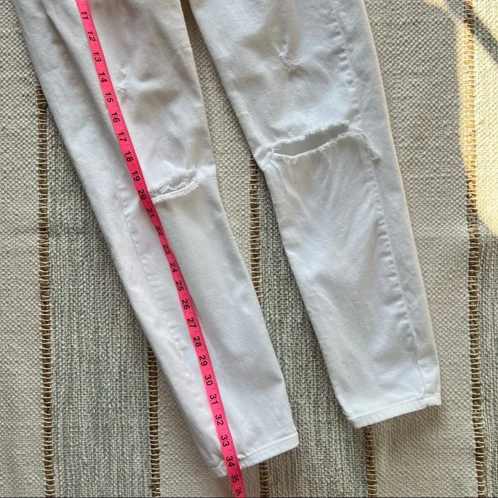 Agolde A Gold E Collette Crop Skinny Jeans In Malibu Distressed Women’s 28 - Image 2